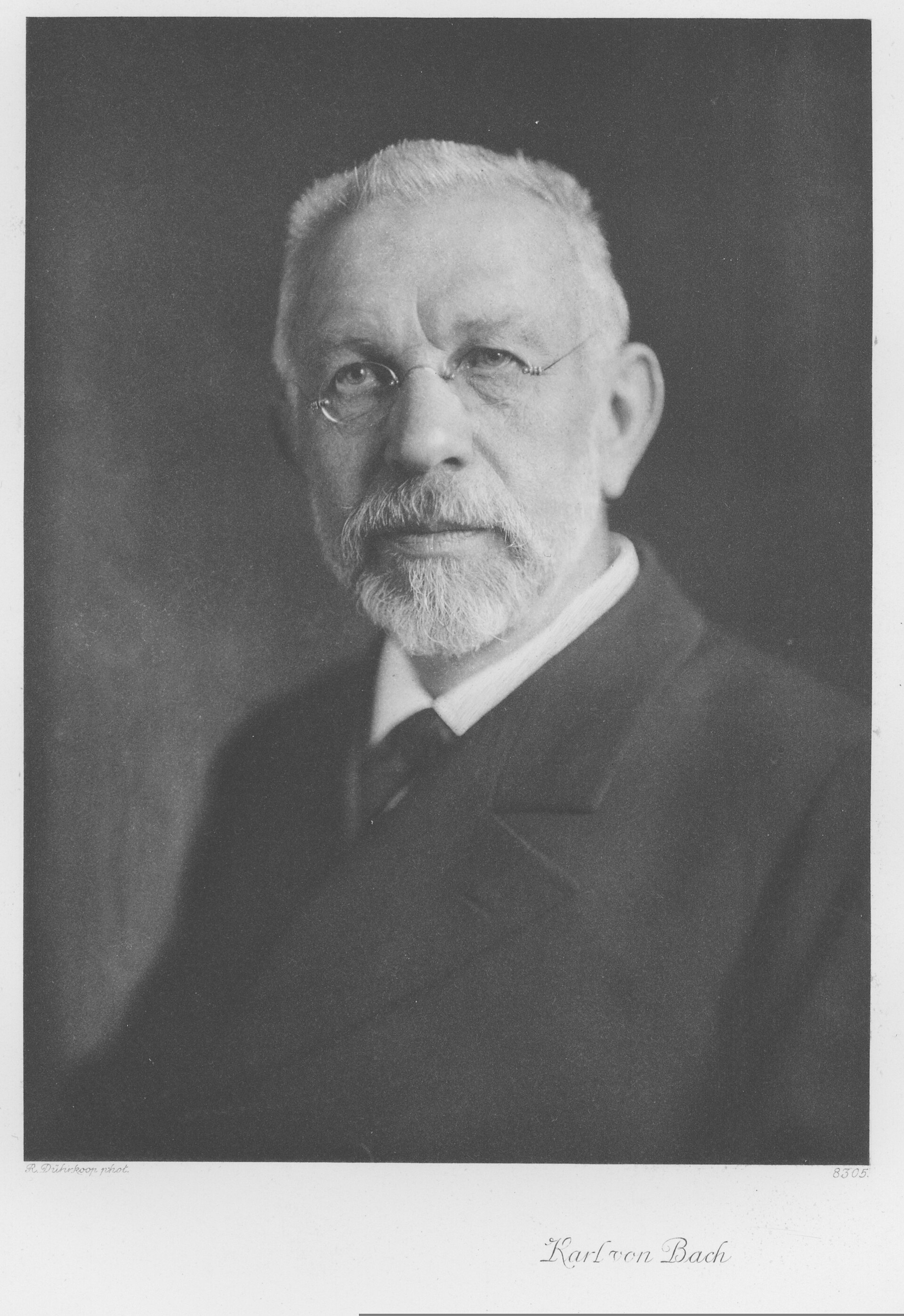 Imagem de referência de Carl von Bach, descrito nos dados abertos como professor académico alemão