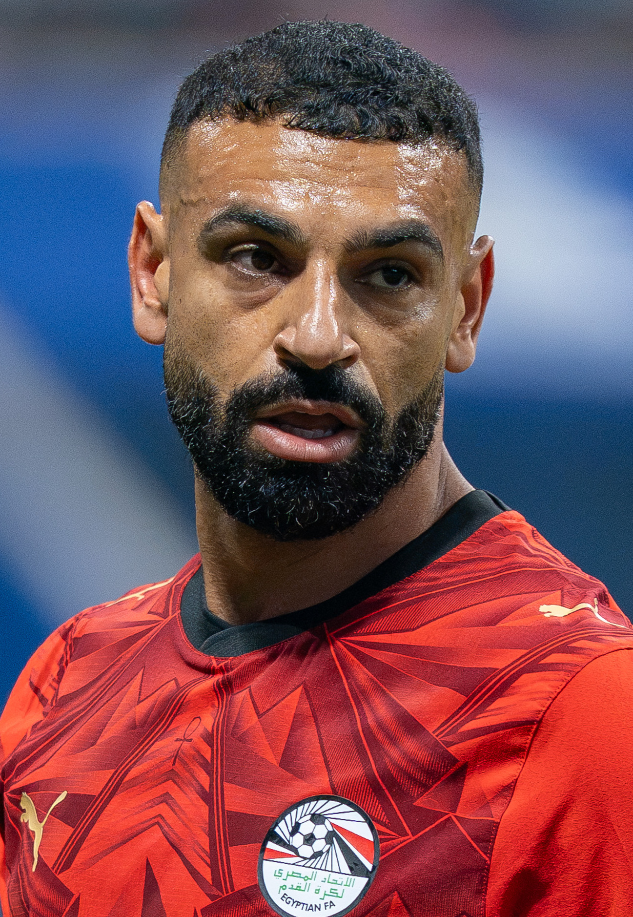 Imagem de referência de Mohamed Salah, descrito nos dados abertos como futebolista egípcio