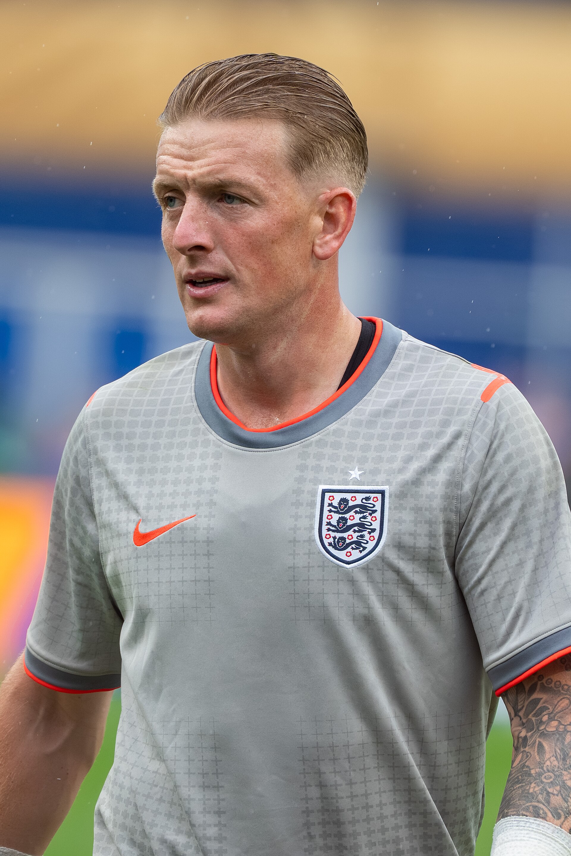Imagem de referência de Jordan Pickford, descrito nos dados abertos como futebolista inglês