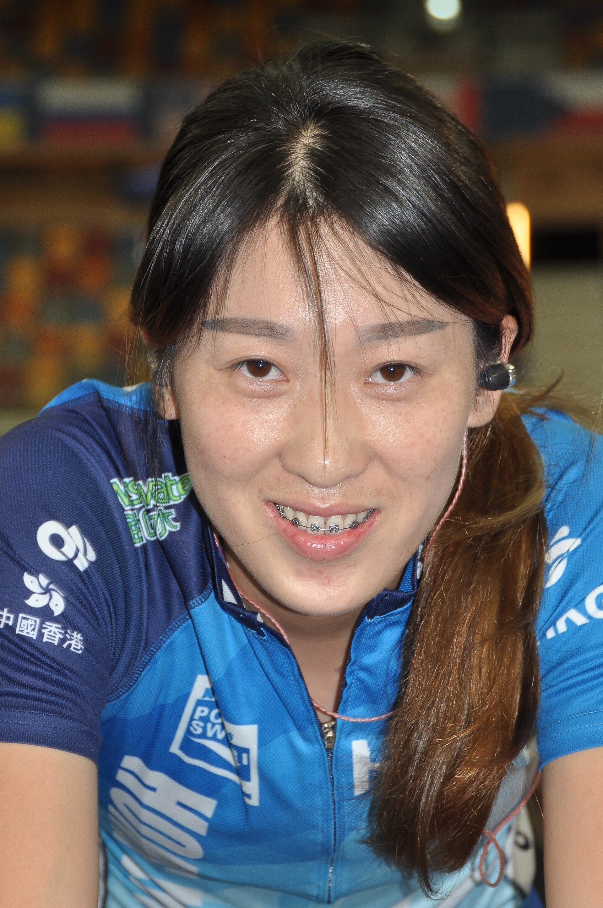 Imagem de referência de Yang Qianyu, descrito nos dados abertos como ciclista chinesa