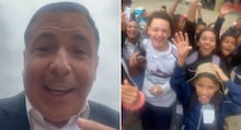Reinaldo Gottino presenteia criança que viralizou enquanto orava durante um assalto: ‘Atitude maravilhosa’