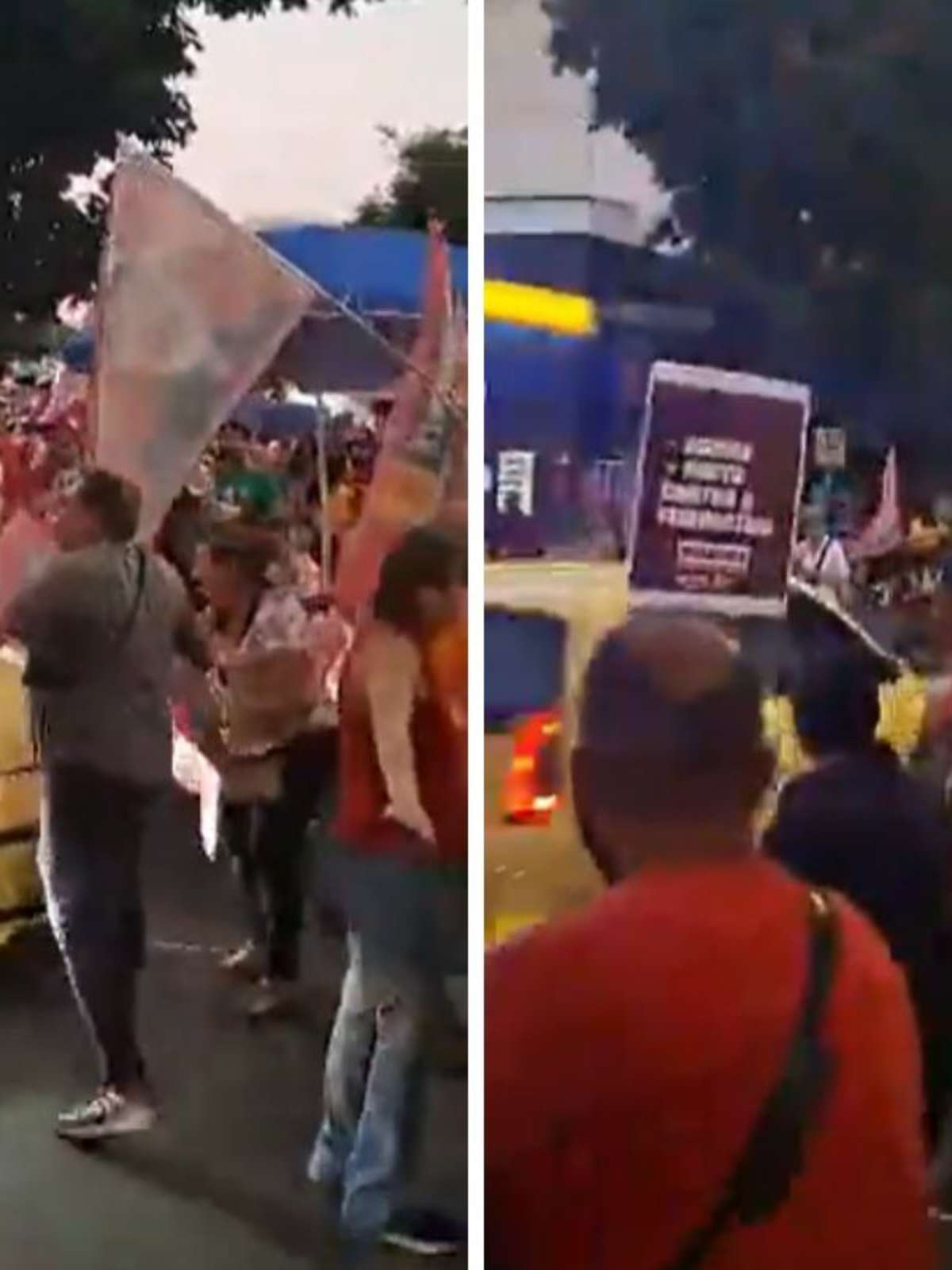 Motorista é preso após atropelar manifestante em ato a favor de Lula em Belo Horizonte