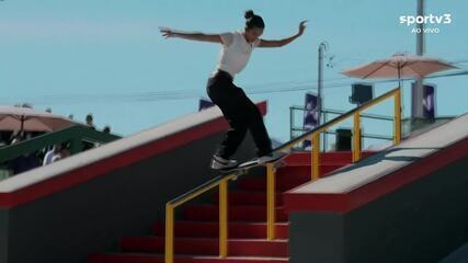 Rayssa Leal tira nota 77.11 em sua primeira volta no mundial de skate