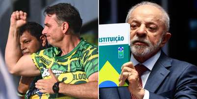 Flávio Bolsonaro e Lula disputam primeira debate presidencial neste domingo Foto: MONTAGEM/JHONY PINHO/AGIF/WILTON JUNIOR / Estadão