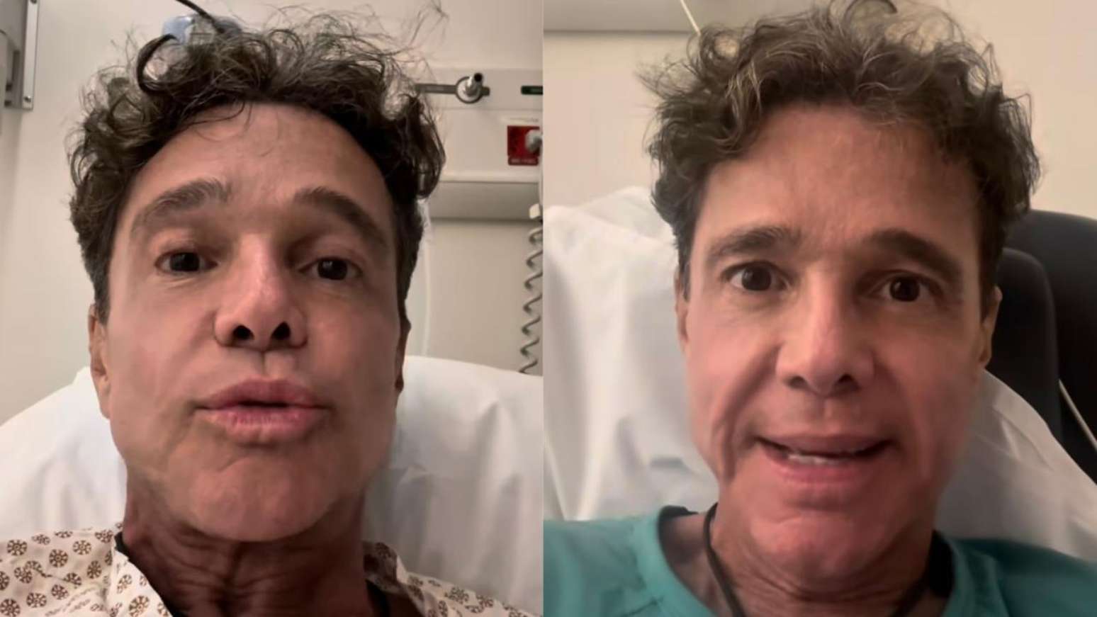 Cantor Netinho quando cancelou agenda de shows do carnaval ap&oacute;s ser internado em UTI, em 2025