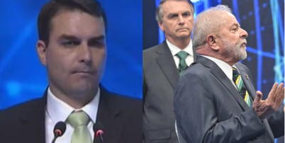 Flávio Bolsonaro (PL) em debate de 2016; Lula (PT) em debate de 2022 Foto: Reprodução/Band e Renato Pizzutto/Band