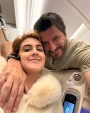 Mila Seidl com o marido Lito Sousa.