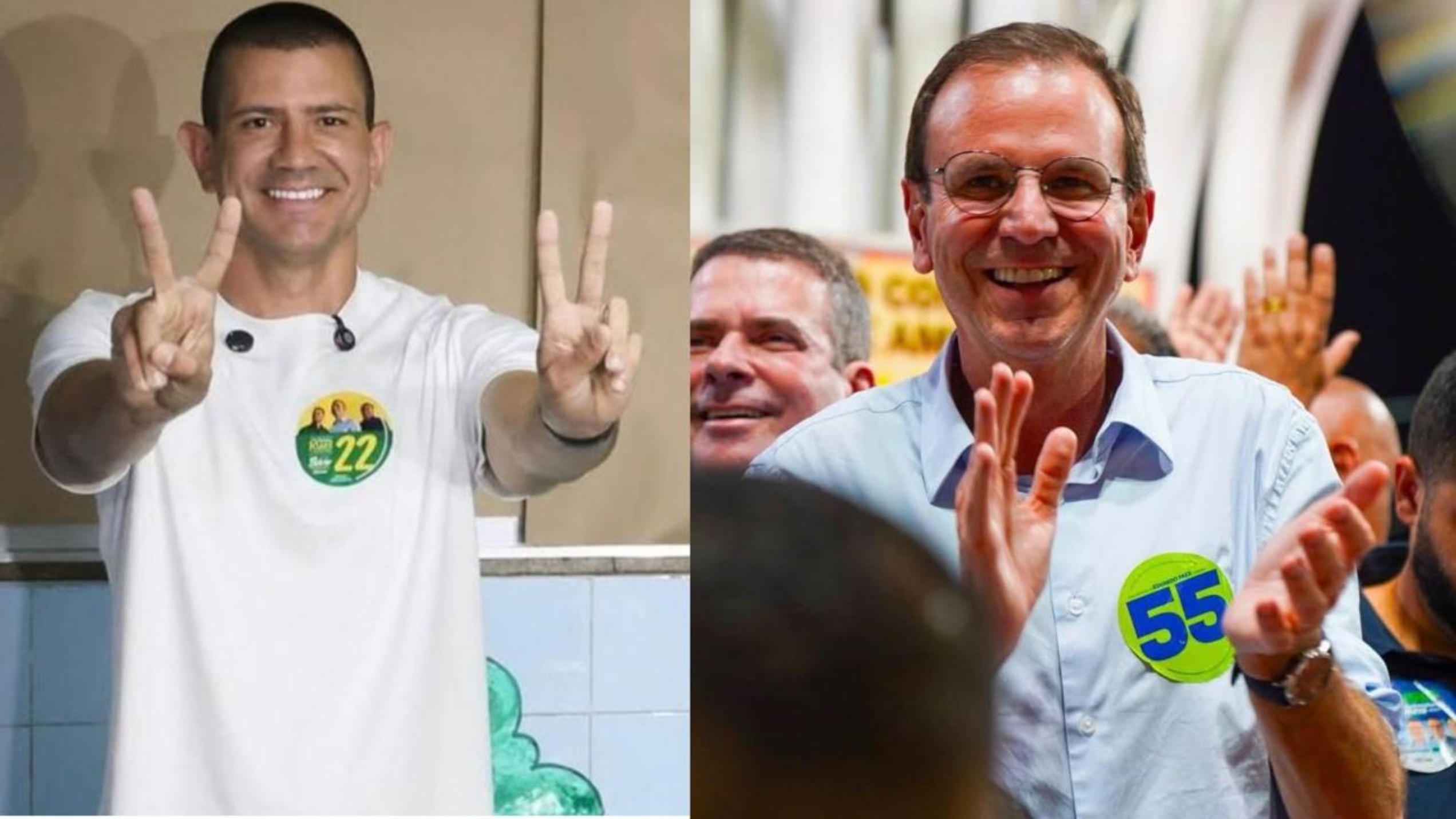 Eduardo Paes e Douglas Ruas vão disputar o segundo turno no RJ