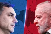 Flávio Bolsonaro (PL) e Lula (PT)