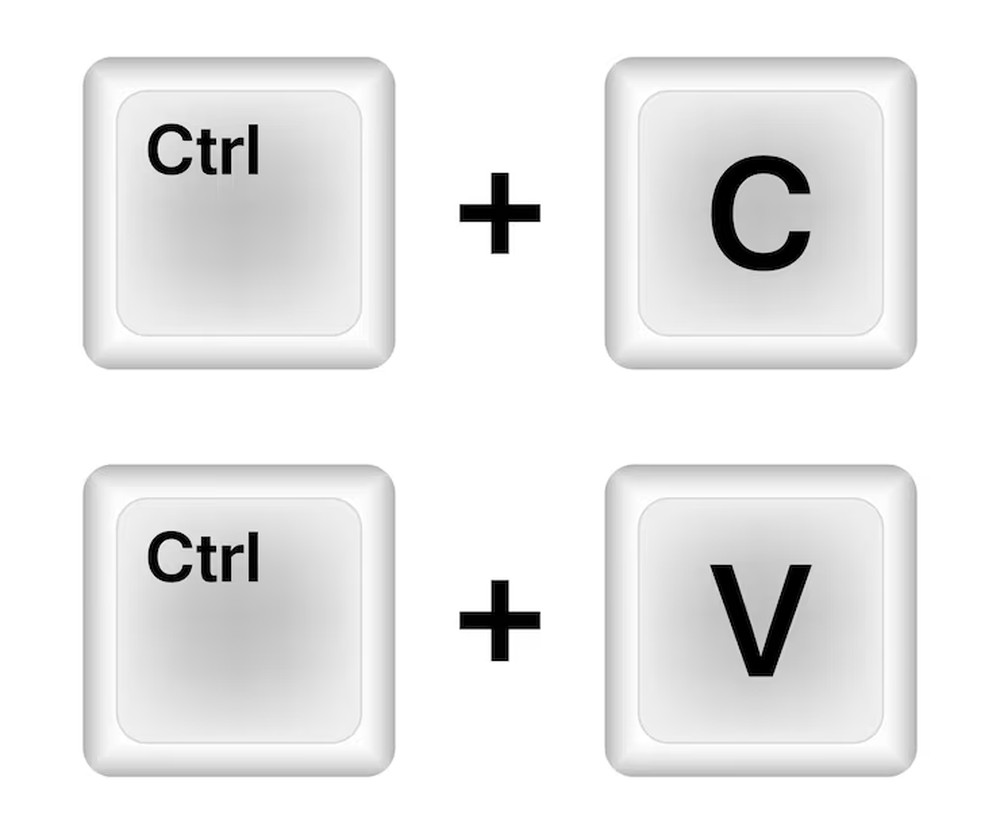 Ctrl + C e Ctrl + V funcionam na maioria dos programas do Windows; nos MacBooks, a tecla Command entra no lugar do Ctrl — Foto: Reprodução / Magnific